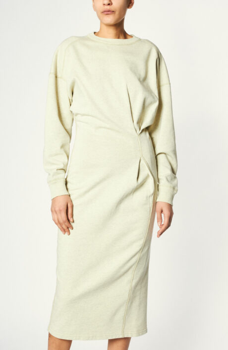 Sweatshirt-Kleid "Meg Dress" in Pastellgelb