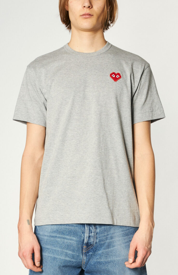 T-Shirt "Play" in Grau