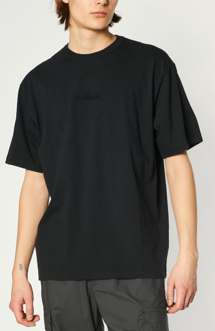 T-Shirt „0444“ in Schwarz