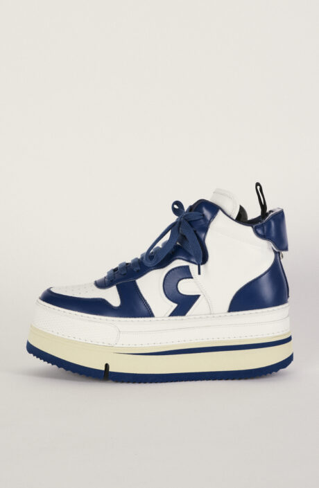 Plateau-Sneaker "Riot High Top" in Blau/Weiß