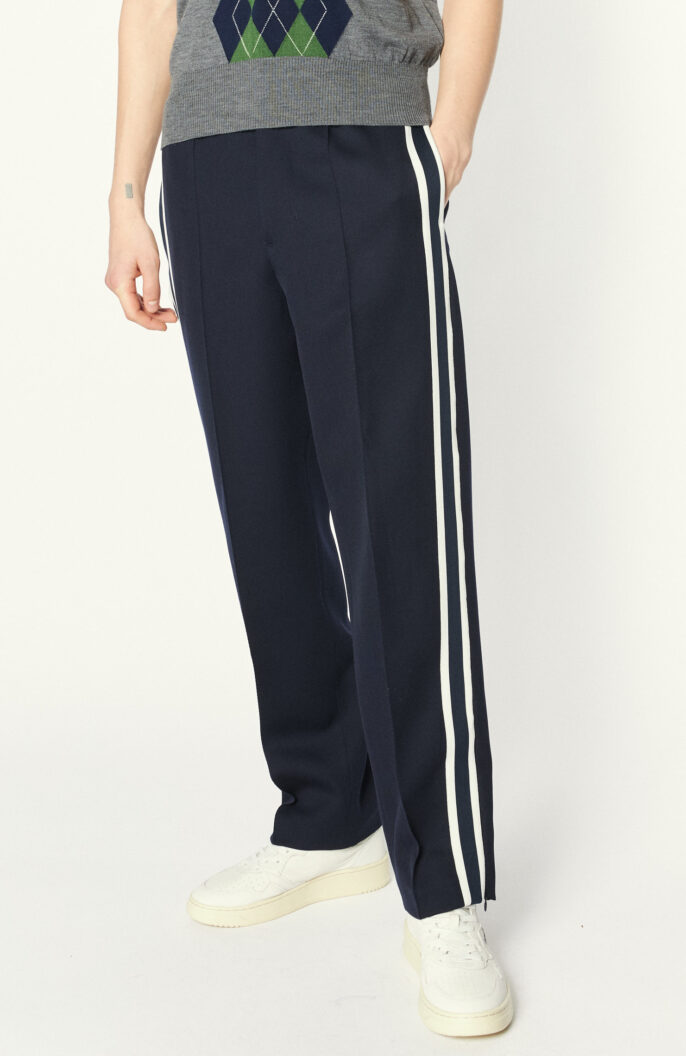 Trackpants "Elasticated Waist Pants With Ribbon" in Dunkelblau