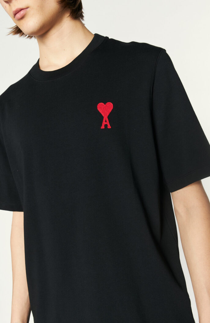 T-Shirt "Ami de Coeur" in Schwarz