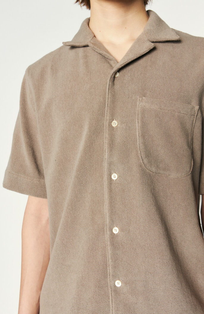 Frottee-Shirt "Gioia" in Taupe