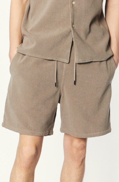 Frottee-Shorts "Volta" in Taupe