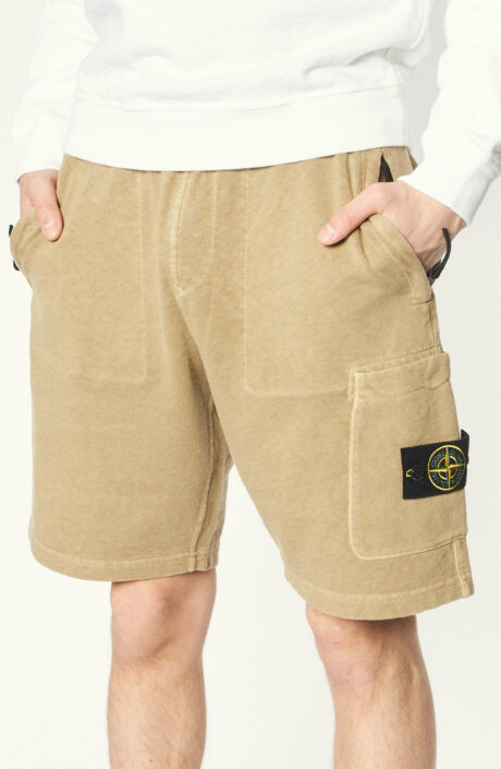 Bermuda-Shorts "Old Treatment" in Camel