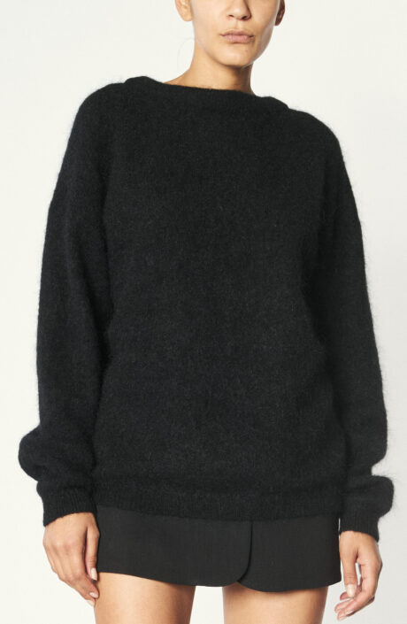 Oversize-Sweater "Dramatic Mohair" in Schwarz